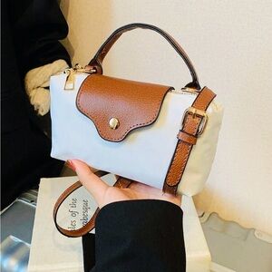 Nwt Stylish Brown and White Mini Bag